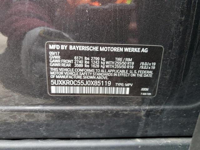 5UXKR0C55J0X85119 BMW X5 Xdrive35i