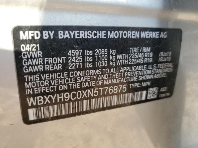 WBXYH9C0XN5T76875 BMW X2 Sdrive28i