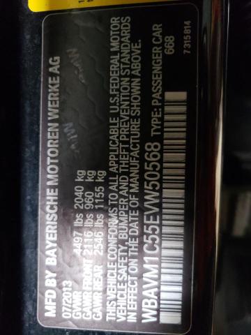 WBAVM1C55EVW50568 BMW X1 Sdrive28i