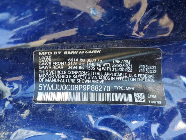 5YMJU0C08P9P88270 BMW X5 M