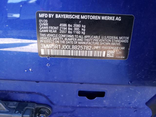 3MW5R1J00L8B25782 BMW 330I