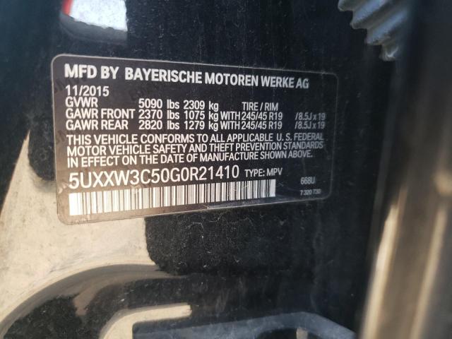 5UXXW3C50G0R21410 BMW X4 Xdrive28i