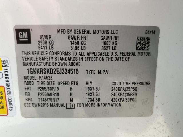 1GKKRSKD2EJ334515 GMC Acadia Slt-2