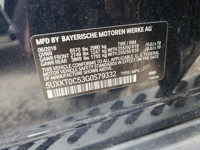 5UXKT0C53G0S79332 BMW X5 Xdr40e