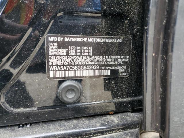 WBA5A7C58GG643939 BMW 528 XI