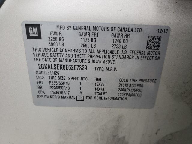 2GKALSEK0E6207329 GMC Terrain Slt