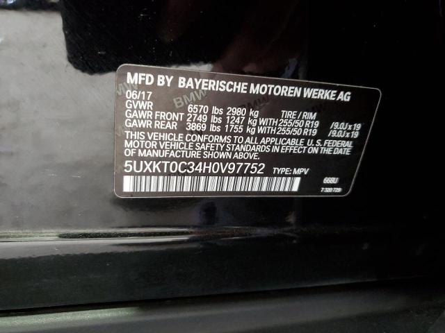 5UXKT0C34H0V97752 BMW X5 Xdr40e