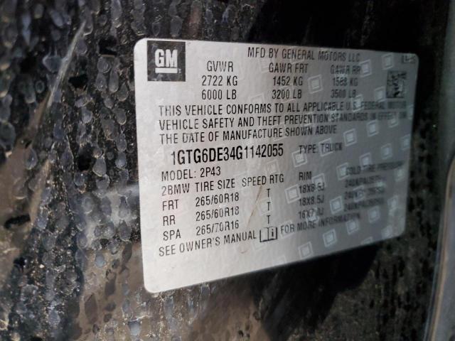 1GTG6DE34G1142055 GMC CANYON SLT