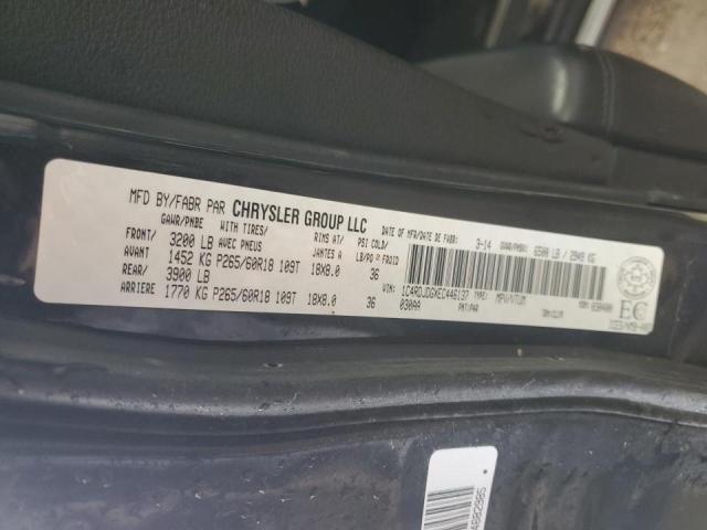 1C4RDJDGXEC446137 Dodge DURANGO LIMITED