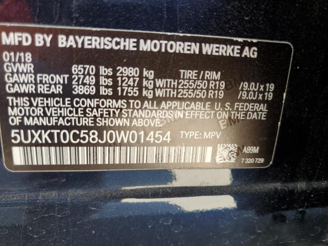 5UXKT0C58J0W01454 BMW X5 Xdr40e
