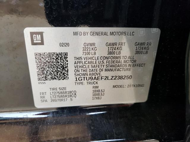 1GTU9AEF2LZ238250 GMC Sierra K1500
