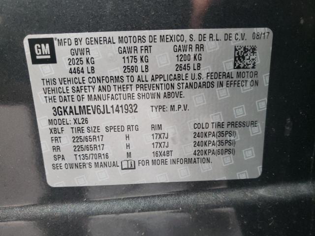 3GKALMEV6JL141932 GMC Terrain Sle