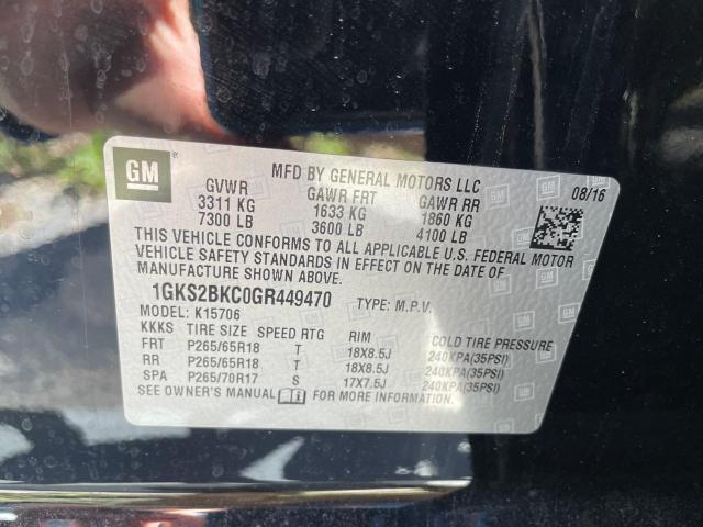 1GKS2BKC0GR449470 GMC YUKON SLT
