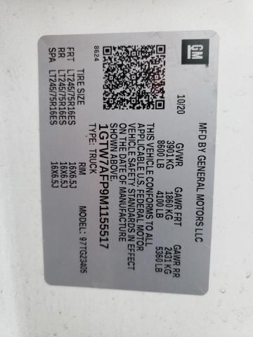 1GTW7AFP9M1155517 GMC Savana G2500