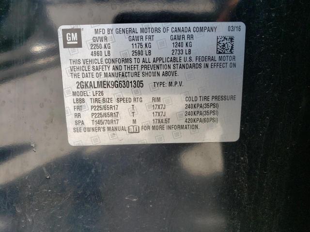 2GKALMEK9G6301305 GMC Terrain Sle