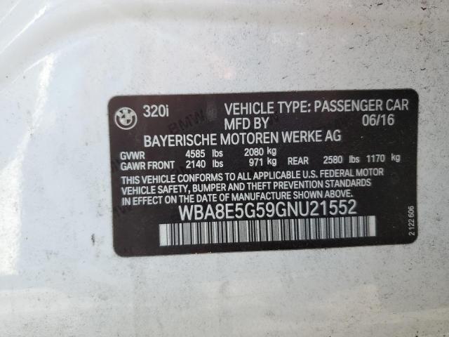 WBA8E5G59GNU21552 BMW 320 XI
