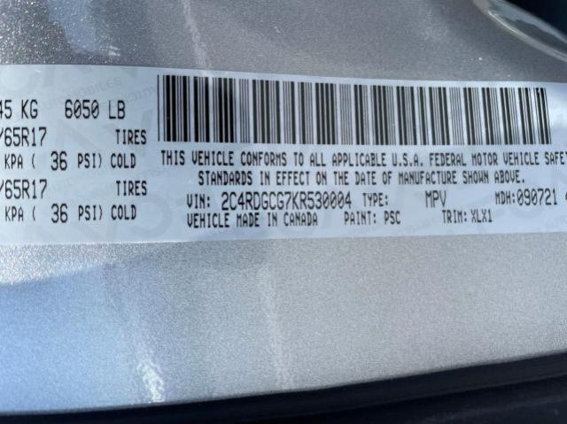 2C4RDGCG7KR530004 Dodge Grand Caravan Sxt