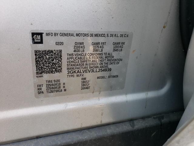 3GKALVEV3LL254939 GMC Terrain Slt