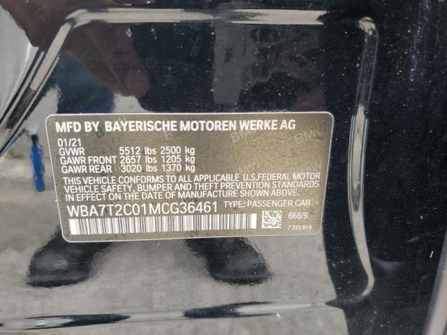 WBA7T2C01MCG36461 BMW 740 I