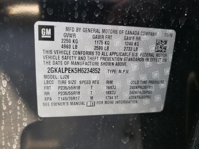 2GKALPEK5H6234852 GMC Terrain Slt