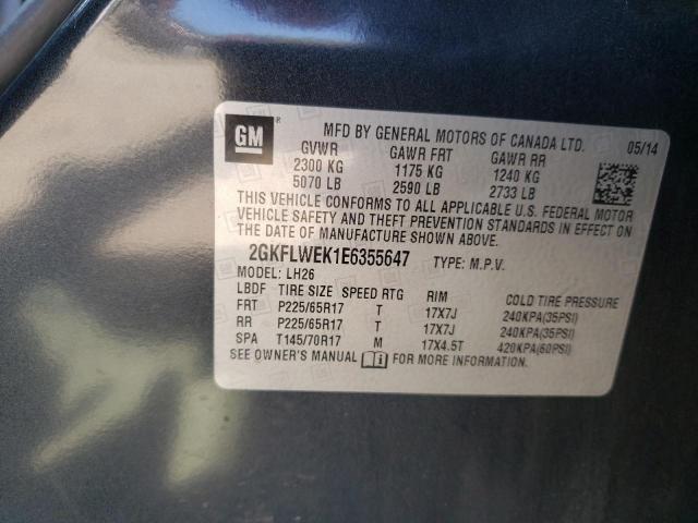 2GKFLWEK1E6355647 GMC Terrain Sle