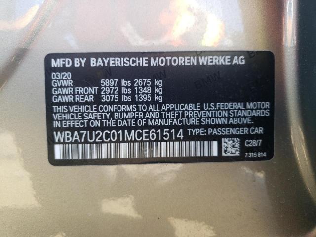 WBA7U2C01MCE61514 BMW 750 Xi