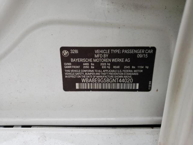 WBA8E9G58GNT44020 BMW 328 I Sulev