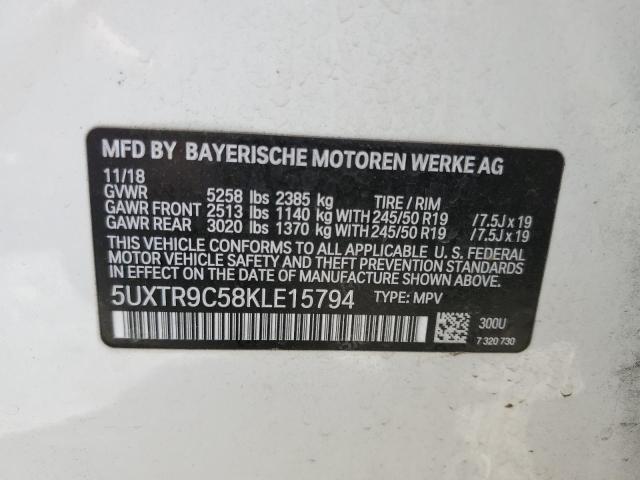 5UXTR9C58KLE15794 BMW X3 Xdrive30i