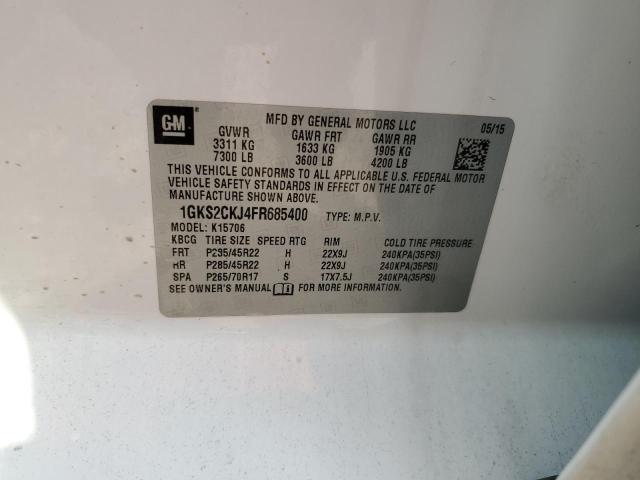 1GKS2CKJ4FR685400 GMC YUKON DENALI