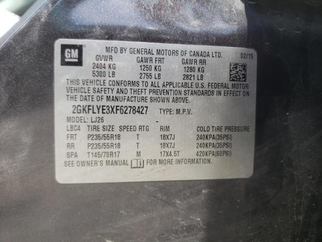 2GKFLYE3XF6278427 GMC Terrain Slt