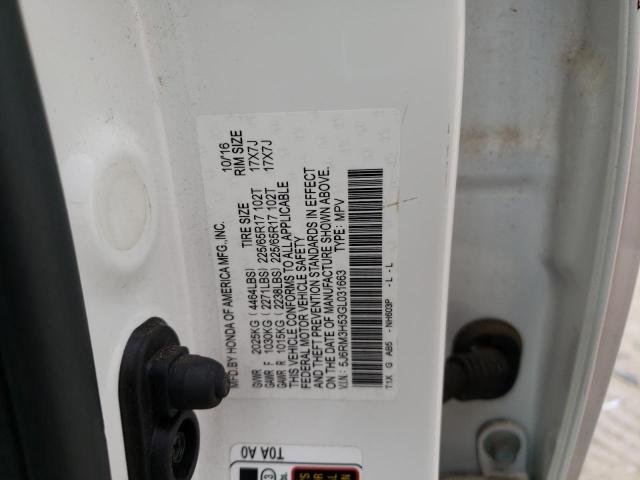 5J6RM3H53GL031663 Honda CR-V EX