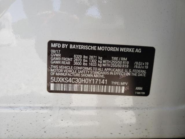 5UXKS4C30H0Y17141 BMW X5 Xdrive35d