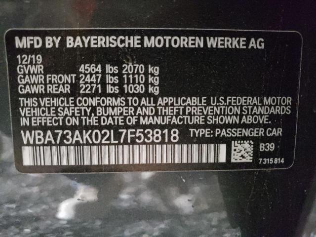 WBA73AK02L7F53818 BMW 228XI