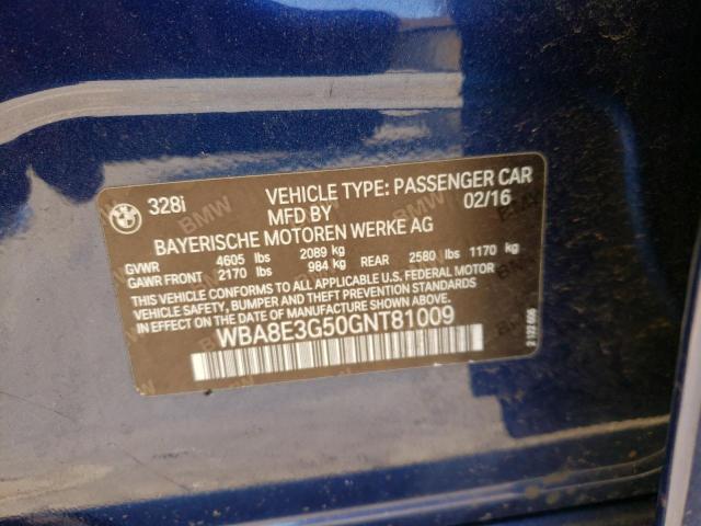WBA8E3G50GNT81009 BMW 328 Xi Sulev