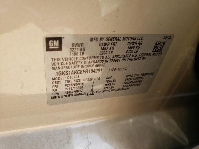 1GKS1AKC8FR104991 GMC YUKON SLE