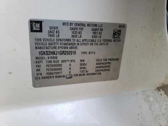 1GKS2HKJ1GR292016 GMC YUKON XL DENALI
