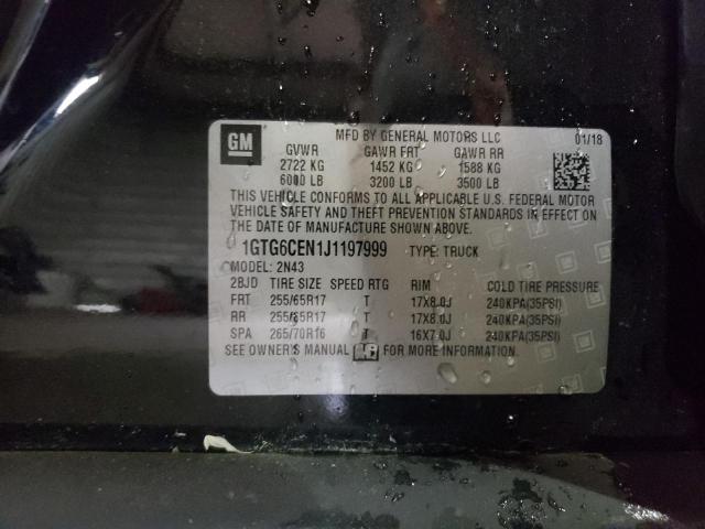 1GTG6CEN1J1197999 GMC CANYON SLE