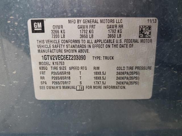 1GTV2VEC6EZ203090 GMC Sierra K1500 Slt