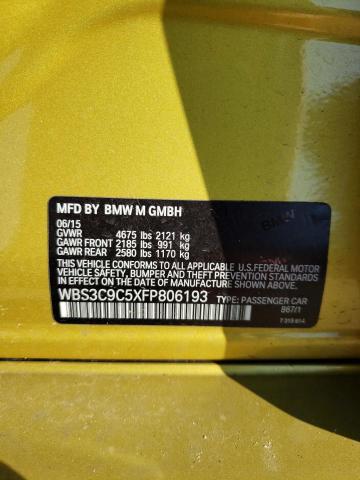 WBS3C9C5XFP806193 BMW M3