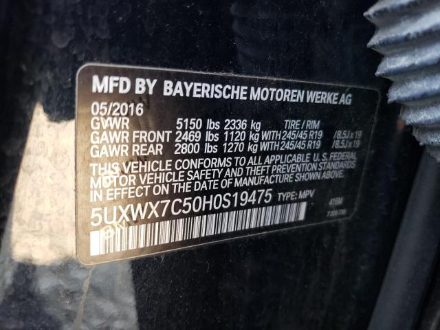 5UXWX7C50H0S19475 BMW X3 Xdrive35i