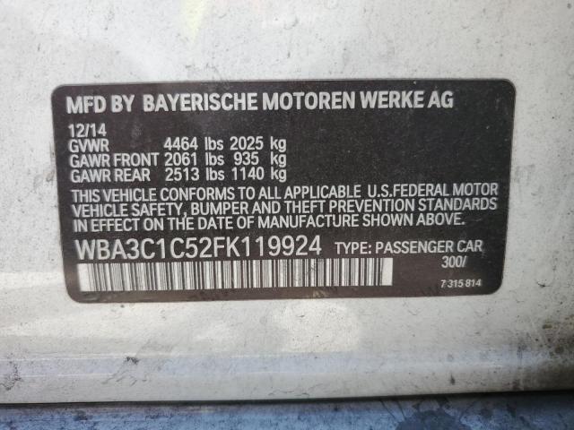 WBA3C1C52FK119924 BMW 328 I Sulev