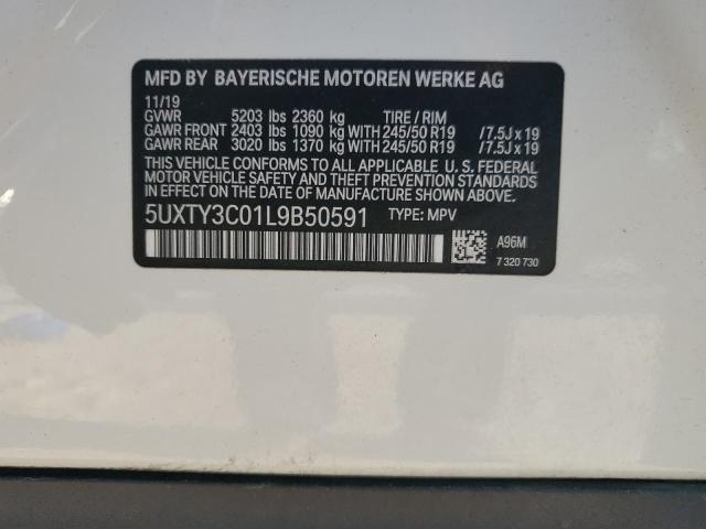 5UXTY3C01L9B50591 BMW X3 Sdrive30i