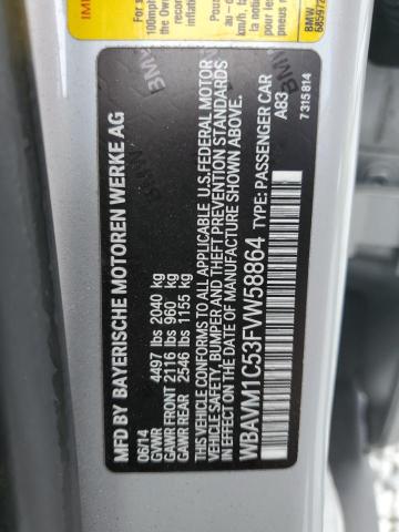 WBAVM1C53FVW58864 BMW X1 Sdrive28i