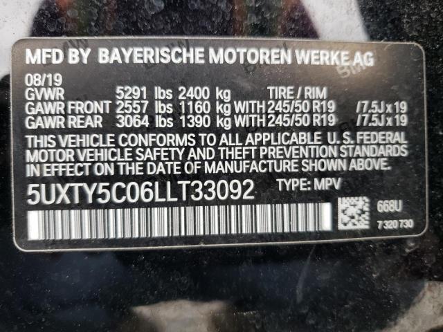 5UXTY5C06LLT33092 BMW X3 Xdrive30i
