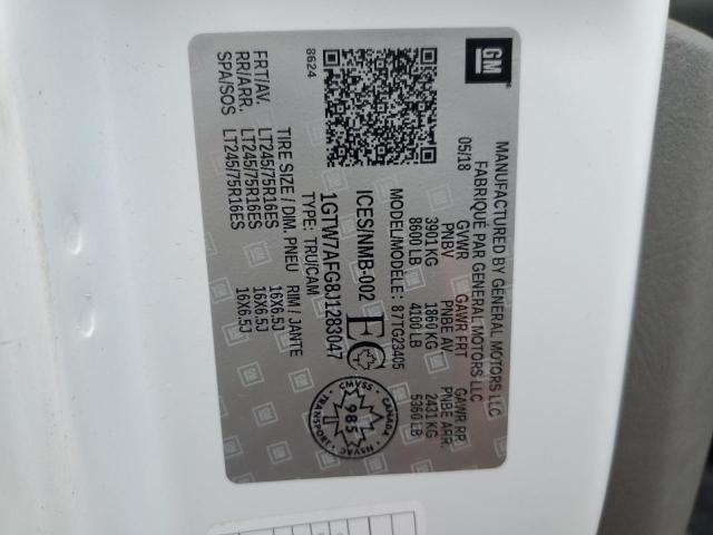1GTW7AFG8J1283047 GMC Savana G2500