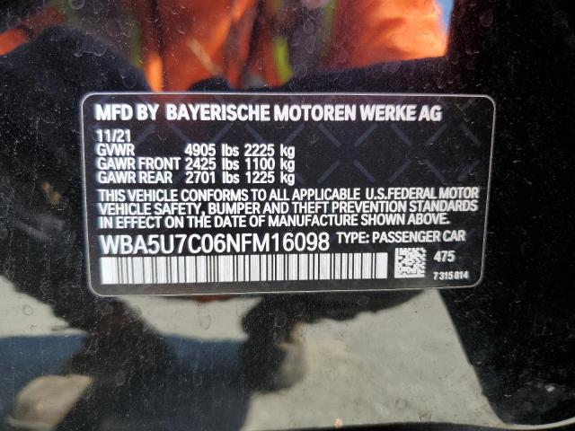 WBA5U7C06NFM16098 BMW M340I