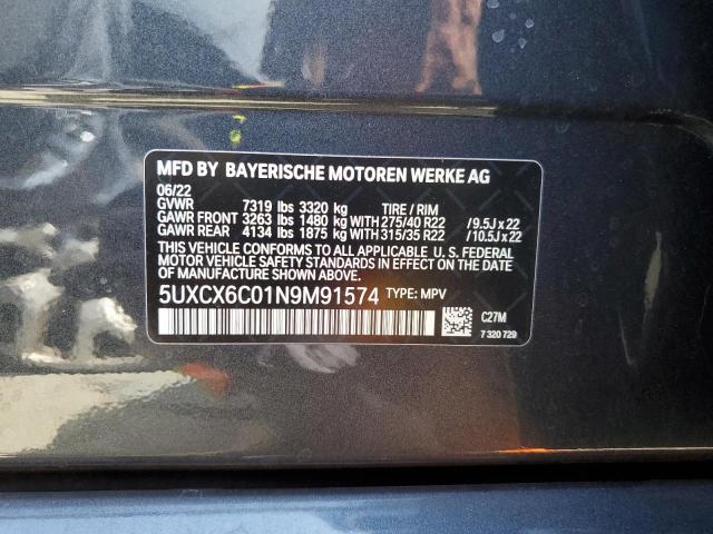 5UXCX6C01N9M91574 BMW X7 M50i
