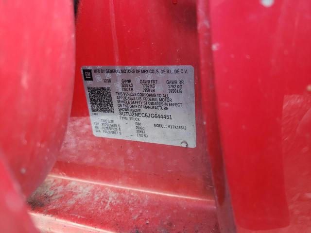3GTU2NEC6JG644451 GMC Sierra K1500 Slt