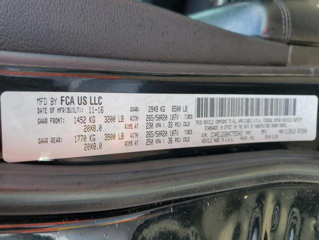 1C4RDJDG8HC725543 Dodge DURANGO GT