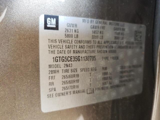 1GTG5CE35G1130705 GMC CANYON SLE